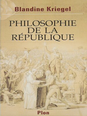 cover image of Philosophie de la République